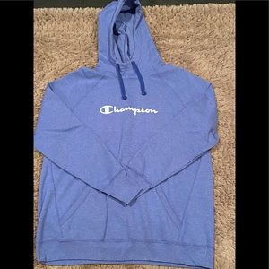 NWOT Light Blue Champion Hoodie XL